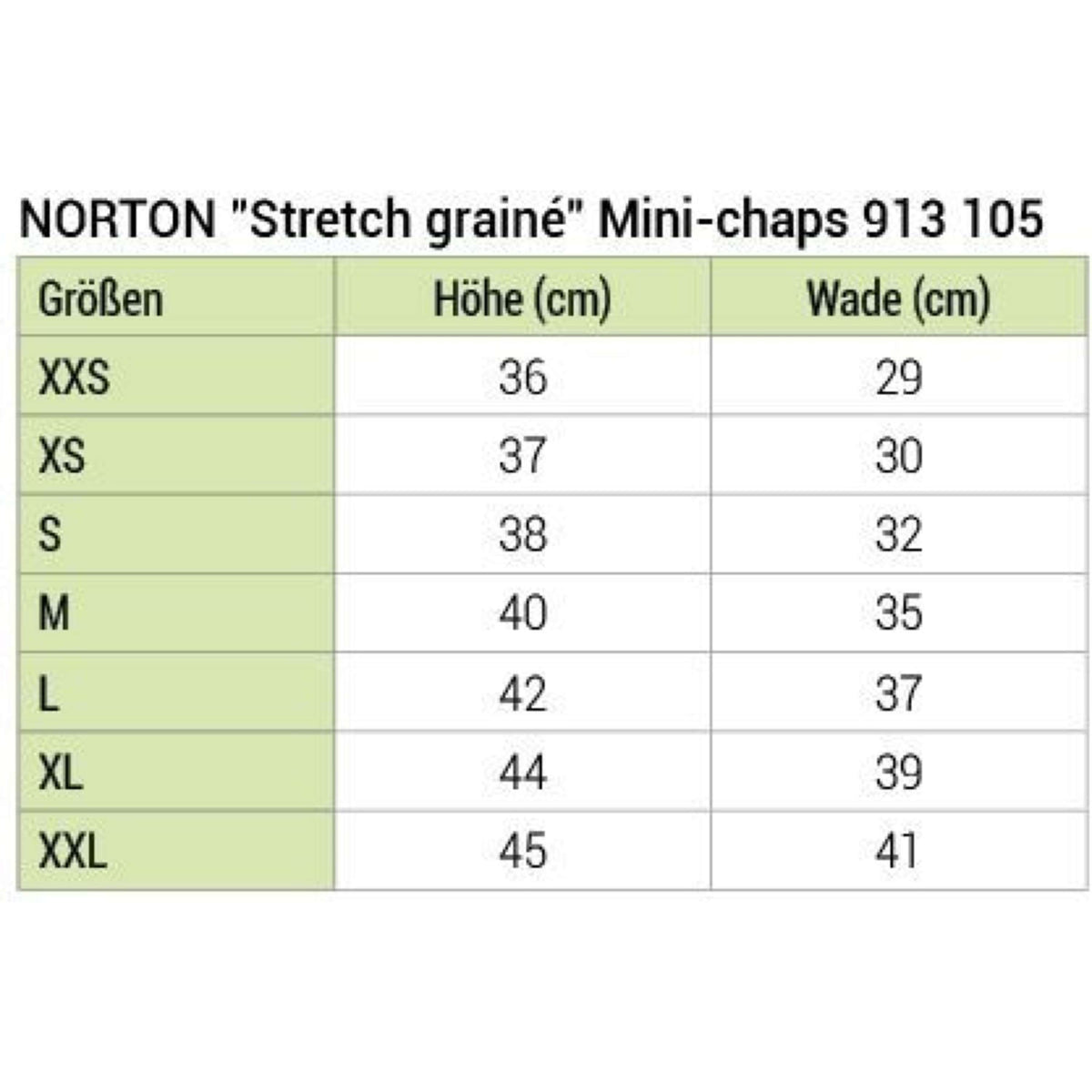 Norton Minichaps Stretch Grain Brown