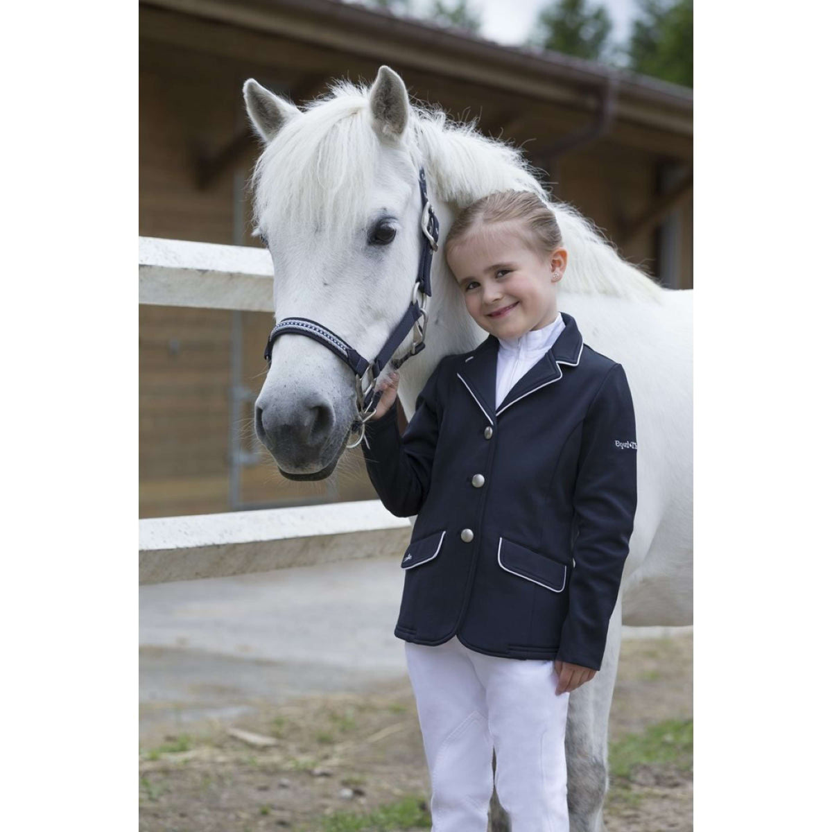 EQUITHÈME Competition Jacket Soft Classic Marine Blue/White