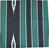 Randol's Navajo Show Blanket Green/Black/White 76cm x 76cm Green/Black/White