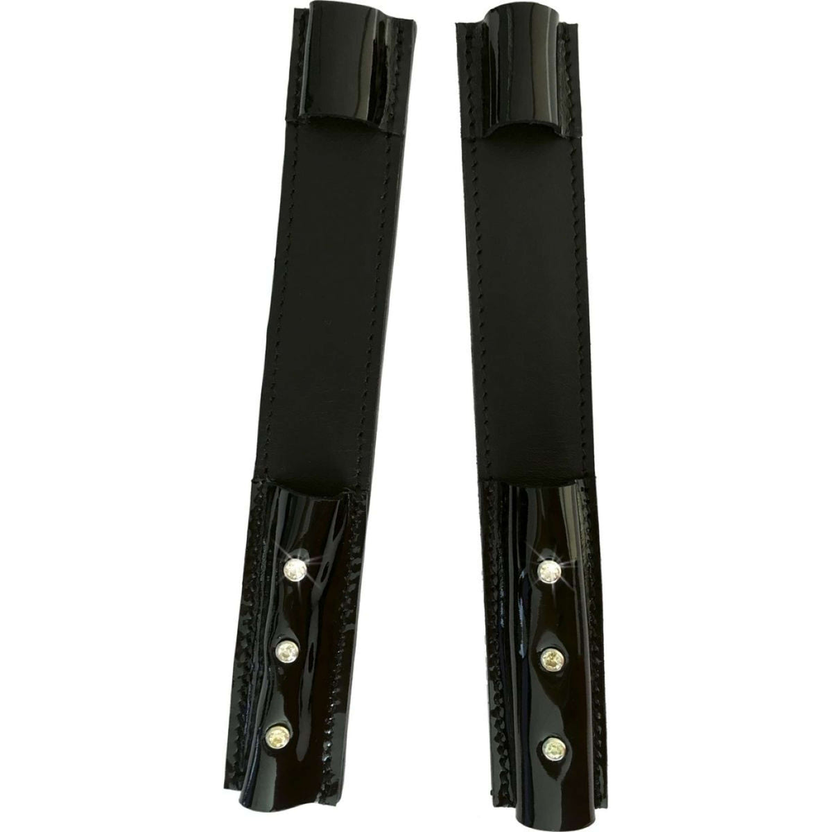 Norton Spur Guards Rhinestones Black