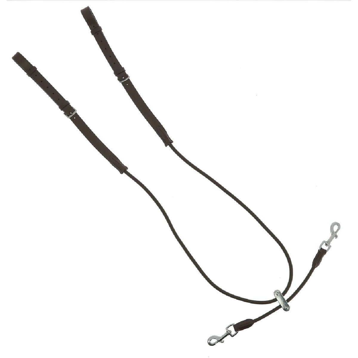 Norton Side Reins Pro Short Elastic with Pulleys Havana