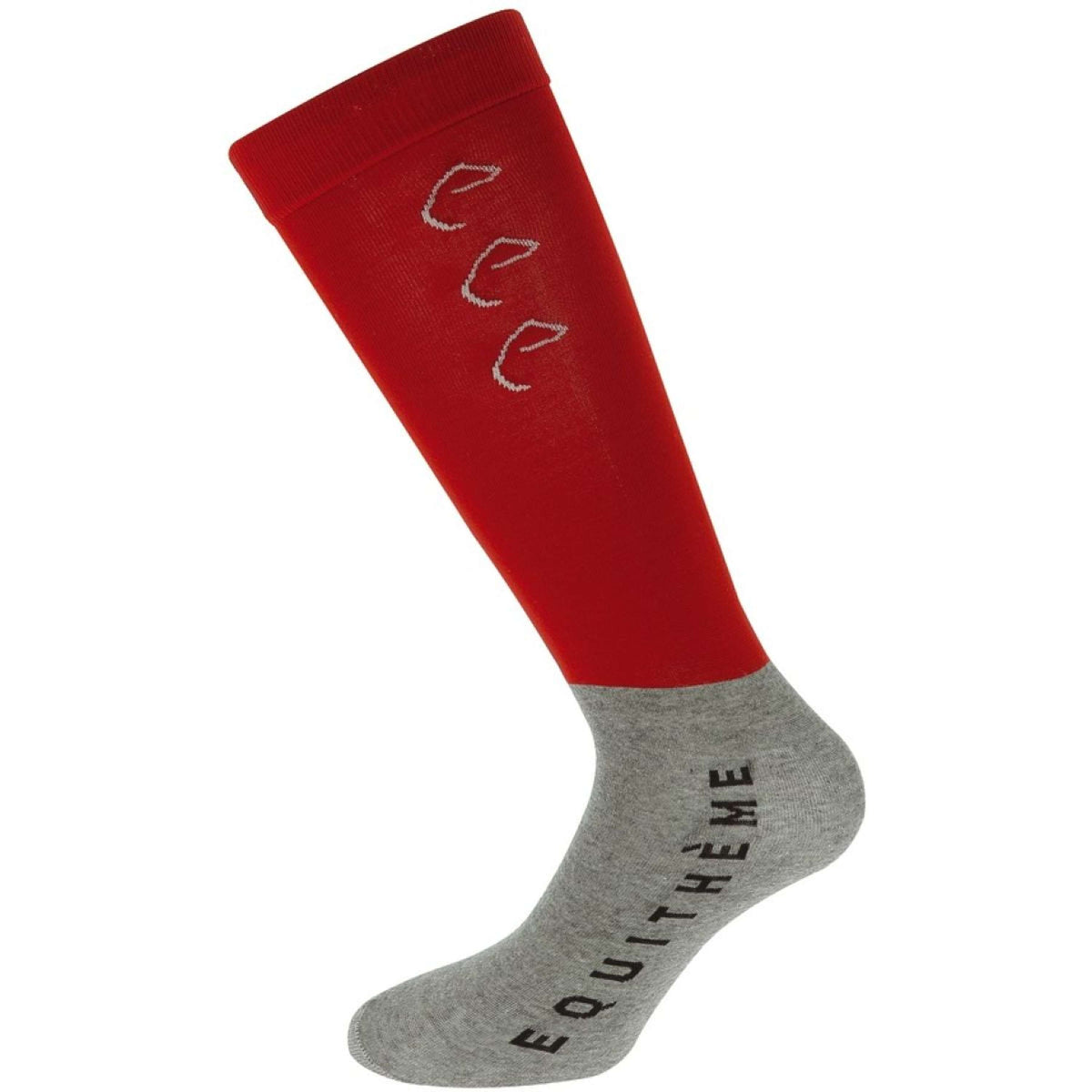 EQUITHÈME Socks Compet Red/Grey