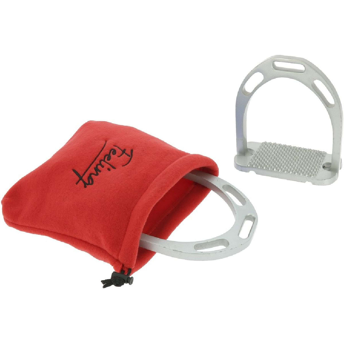 Feeling Stirrup Covers Fleece Red