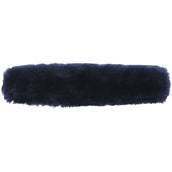 EQUITHÈME Fur Padded Nose Band Teddy Navy