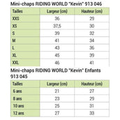 Riding World Minichaps Kevin Black