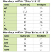 Norton Minichaps Glitter Kids Black