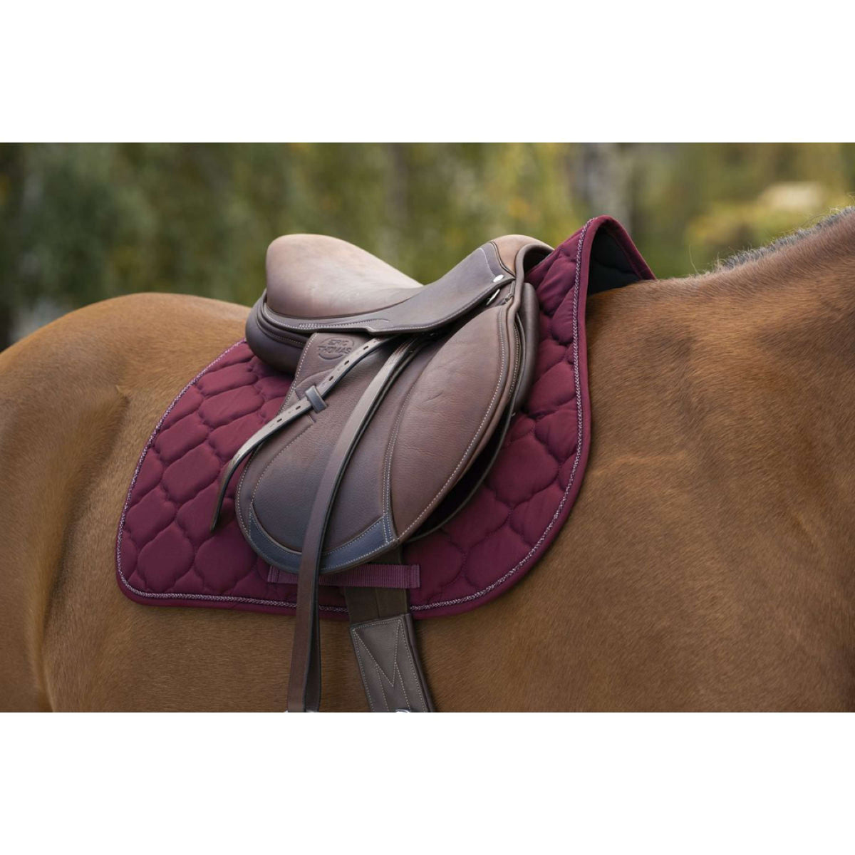 Riding World Saddlepad Rope Bordeaux