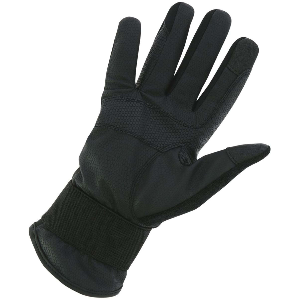 EQUITHÈME Riding Gloves Pro Series Vertical Winter Black