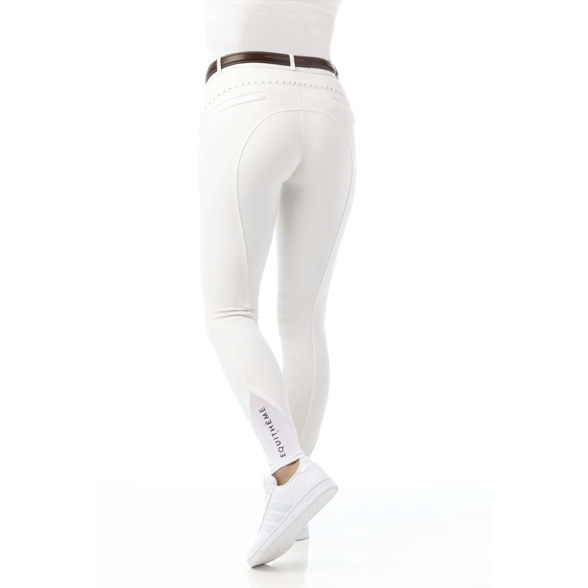 EQUITHÈME Breeches Safir Silicon Knee Pads White/Blue