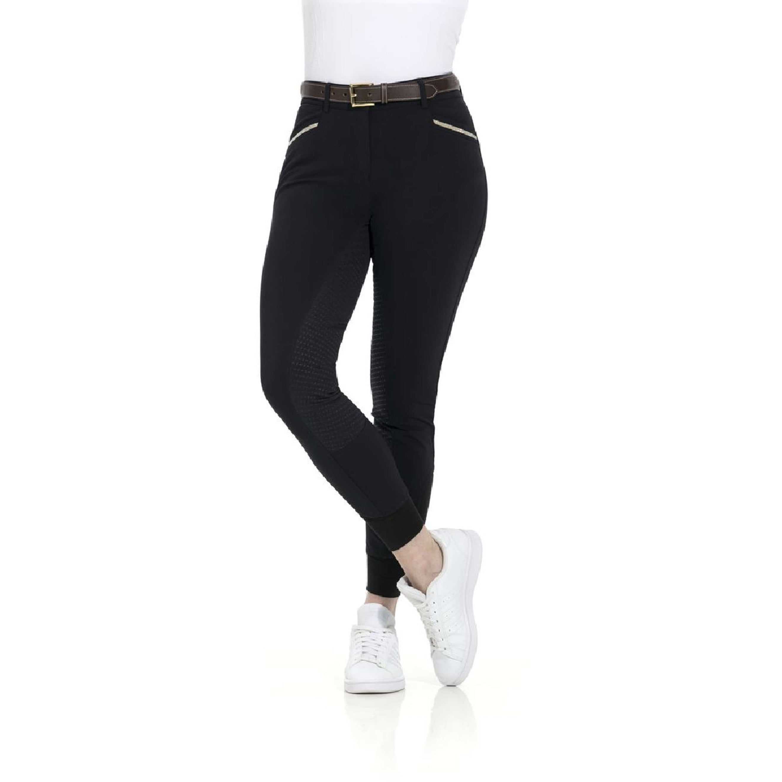 EQUITHÈME Breeches Gizel Silicon Seat Black