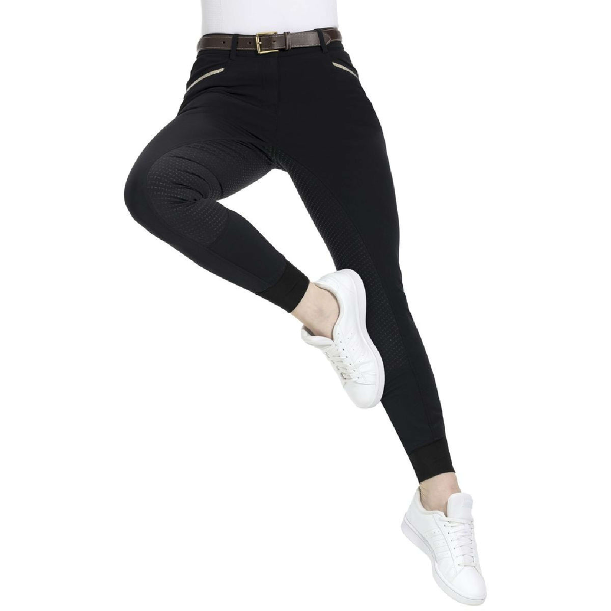 EQUITHÈME Breeches Gizel Silicon Seat Black