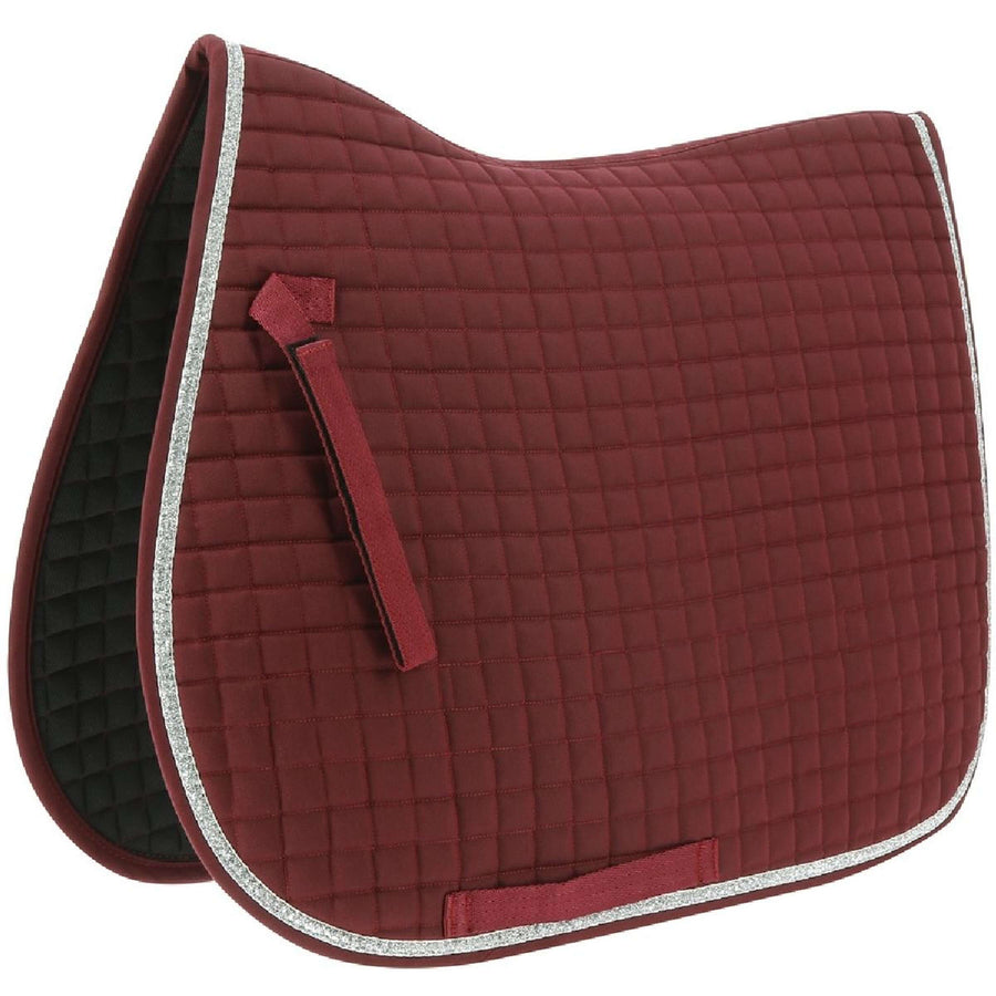 Riding World Saddlepad Girly Bordeaux