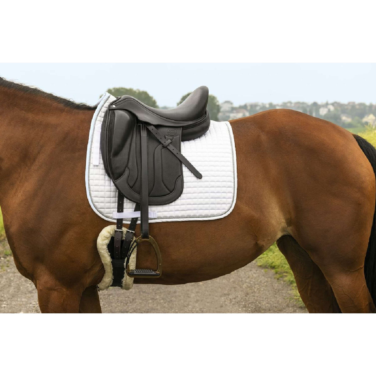 Riding World Saddlepad Girly Dressage White