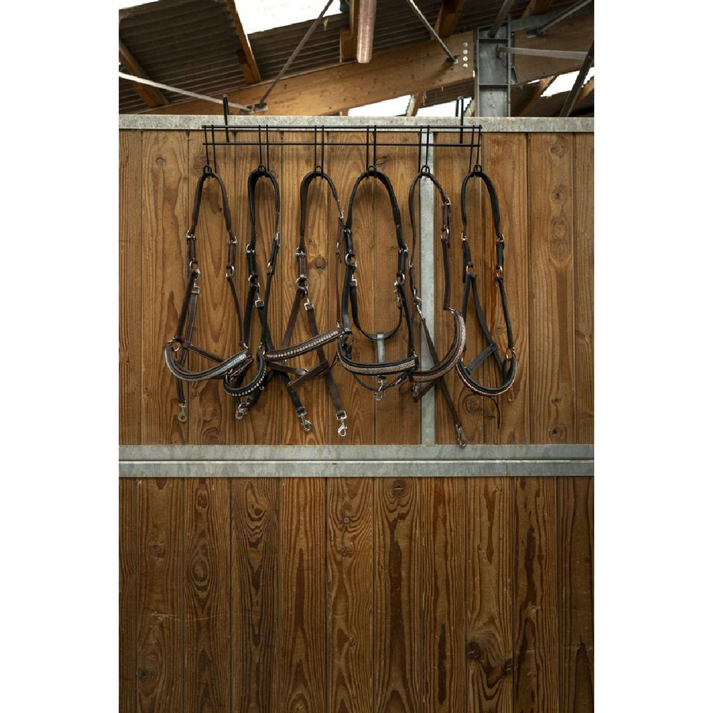 Hippotonic Bridle Hanger with 6 Hooks Black