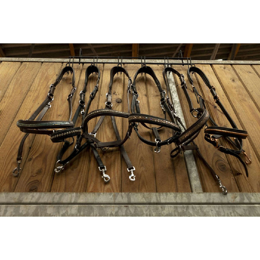 Hippotonic Bridle Hanger with 6 Hooks Black