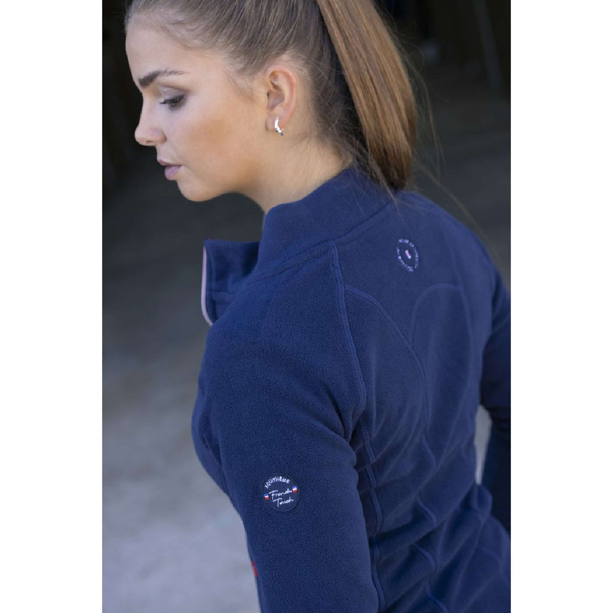 EQUITHÈME Fleece Vest Lena Navy