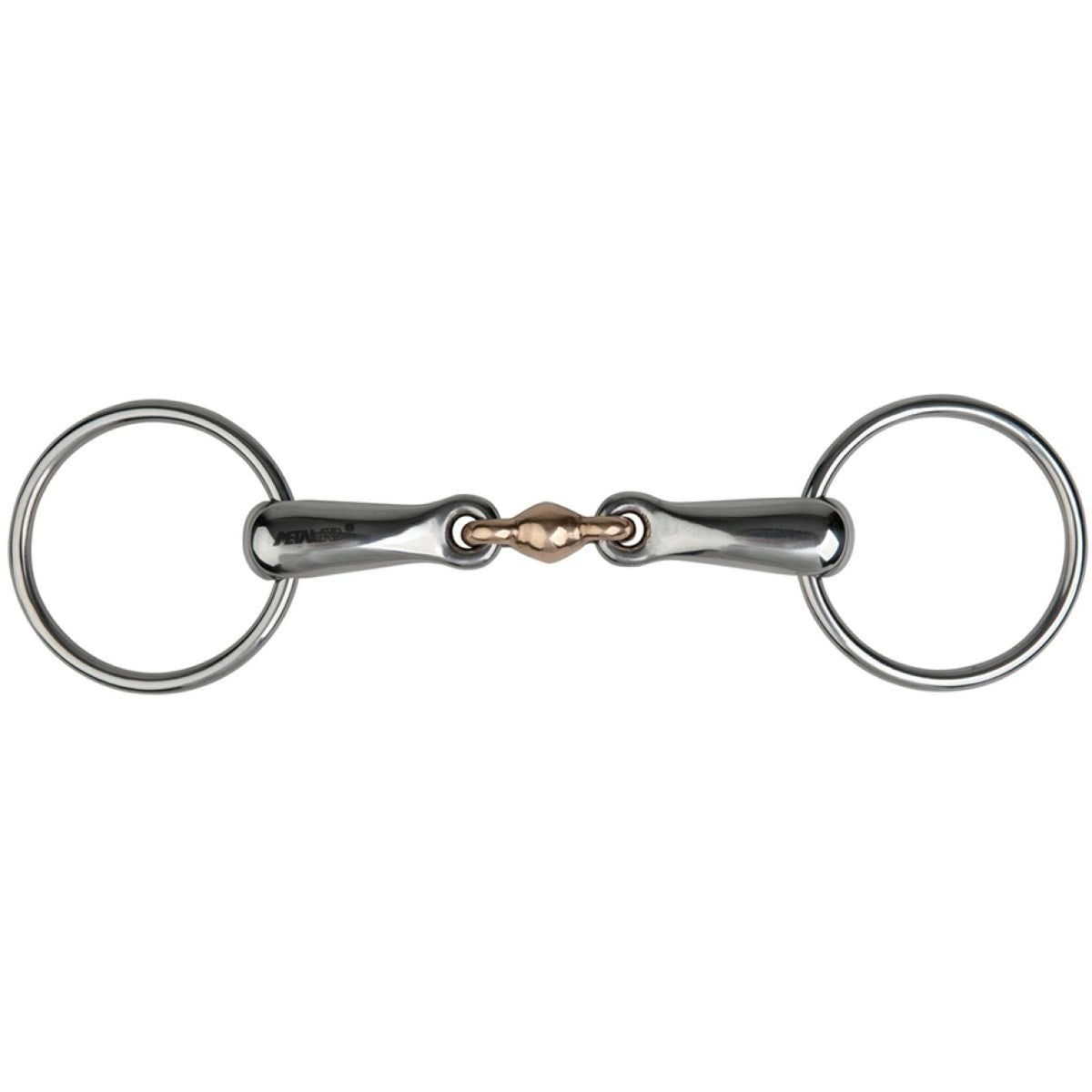 Metalab Loose Ring Snaffle with Copper Lozenge