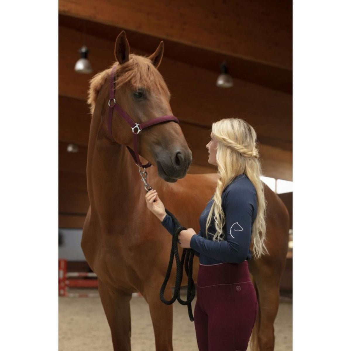 EQUITHÈME Riding Legging Lyly Pull-On Dark red