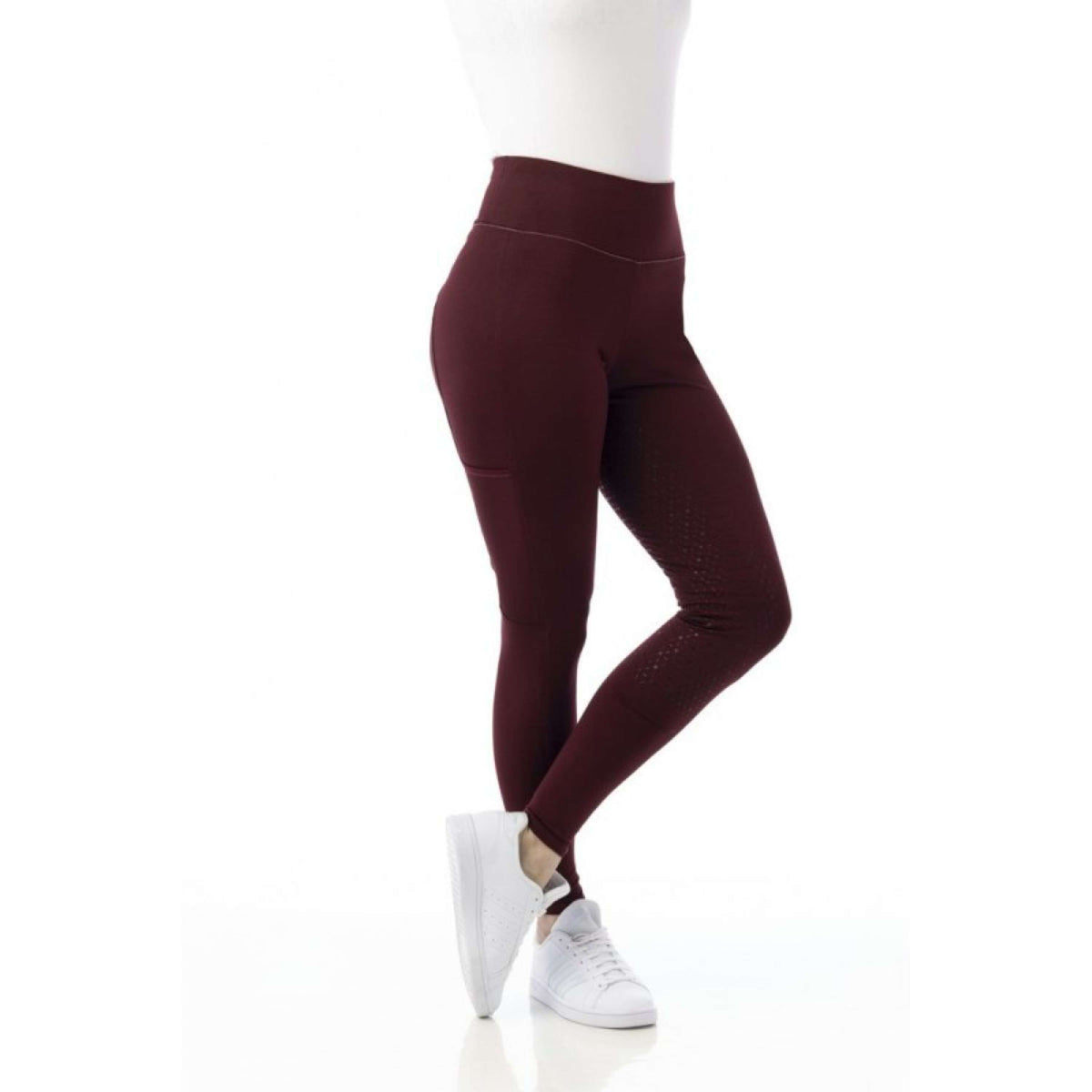 EQUITHÈME Riding Legging Lyly Pull-On Dark red