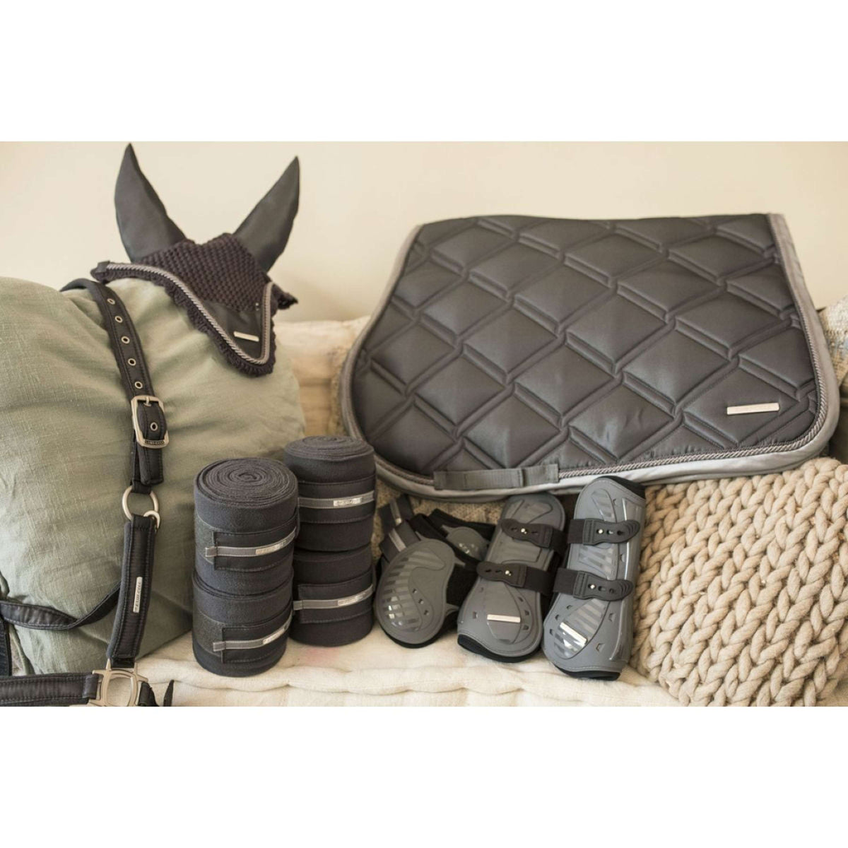 Lami-Cell Saddlepad Aurora Dressage Grey