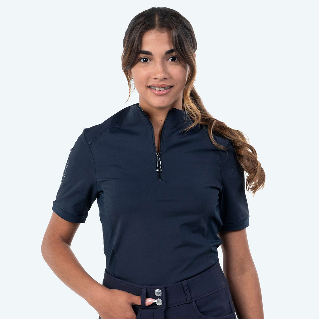 Elvera Equestrian Training shirt EEVexa Short Sleeve Navy