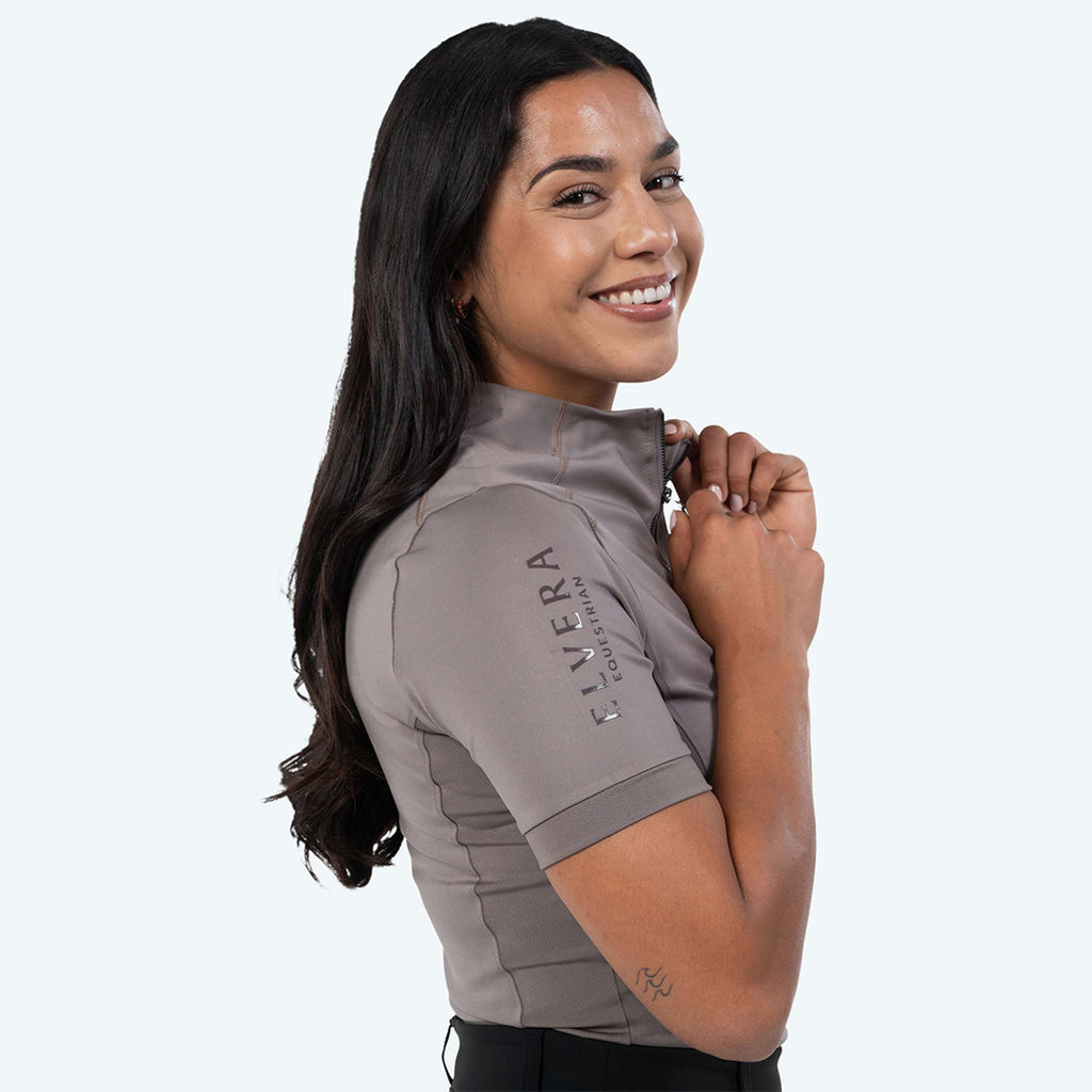 Elvera Equestrian Training shirt EEVexa Short Sleeve Walnuss
