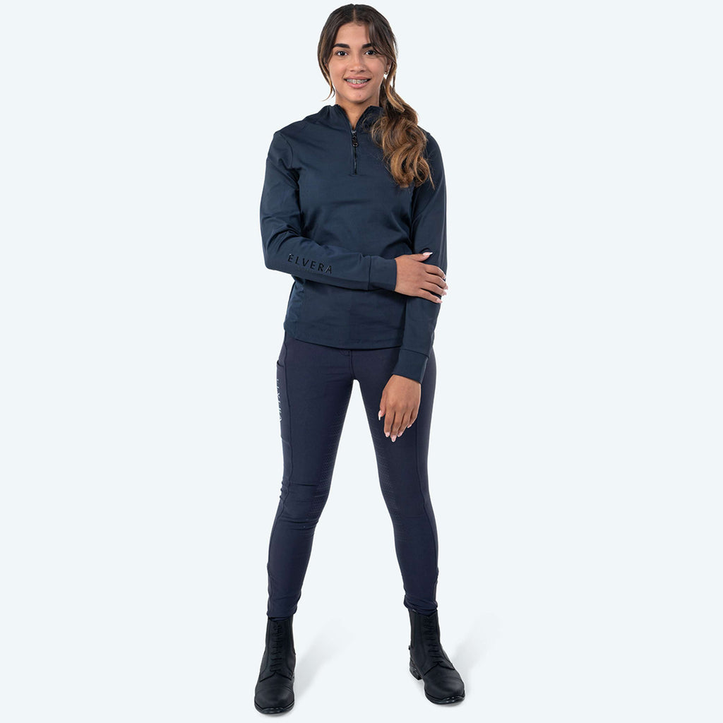 Elvera Equestrian Training shirt EEMexa Long Sleeve Navy
