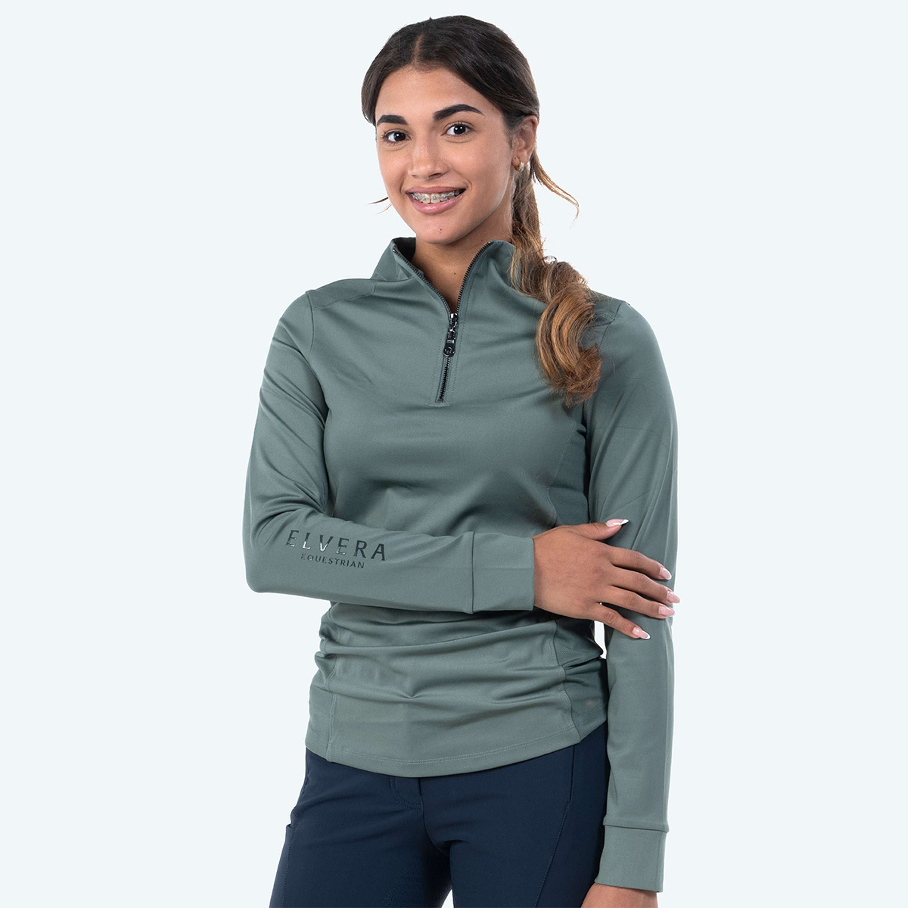 Elvera Equestrian Training shirt EEMexa Long Sleeve Oregano
