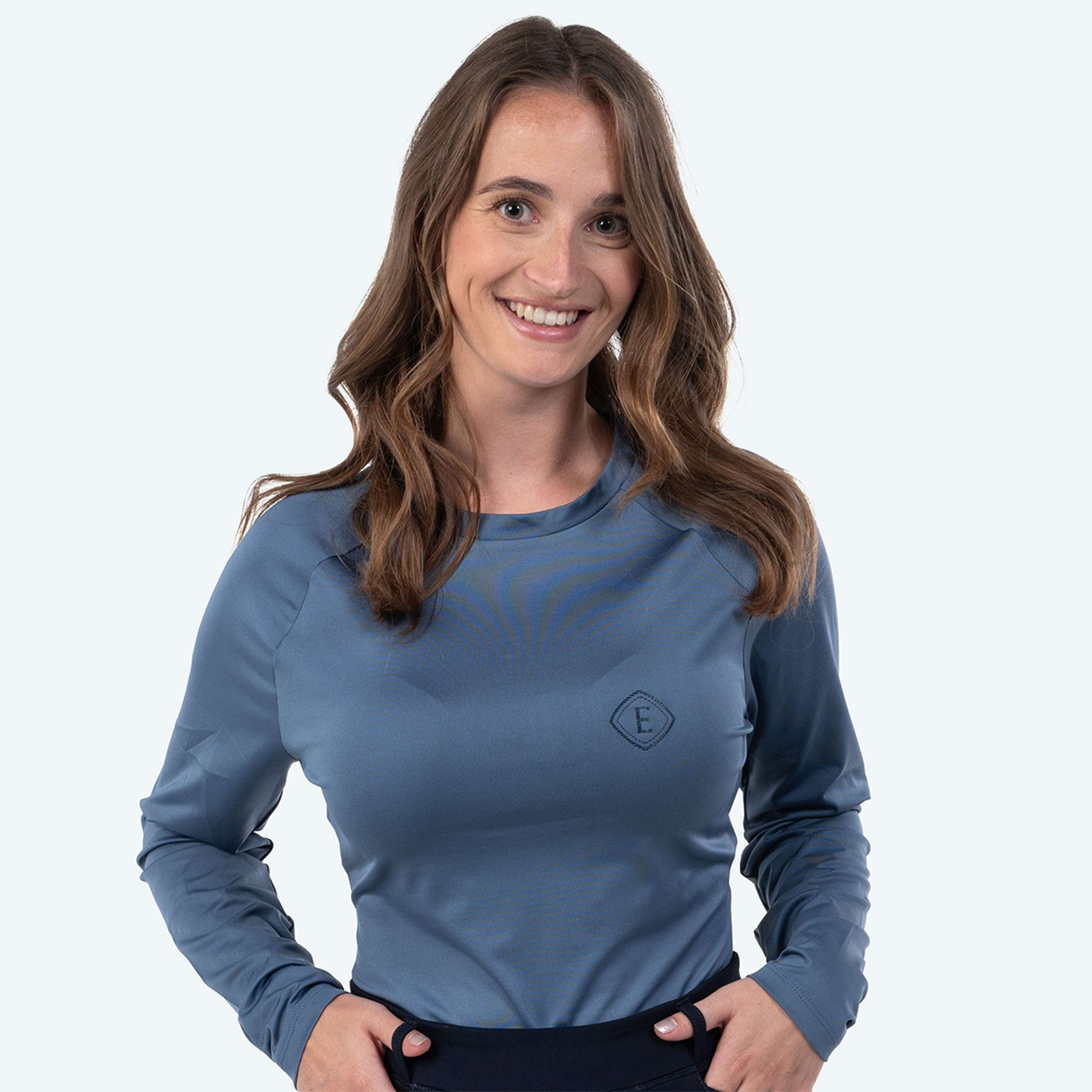 Elvera Equestrian Performance Shirt EELunara Dove Blue