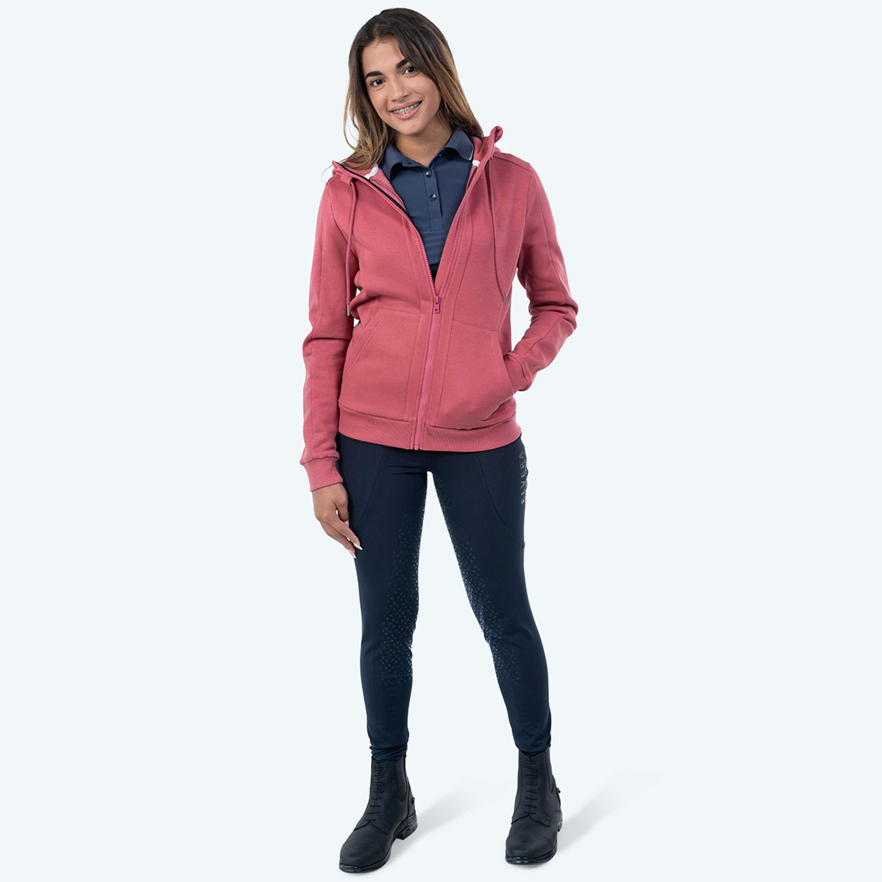 Elvera Equestrian Zip-Hoodie EEValera Mauve Wood