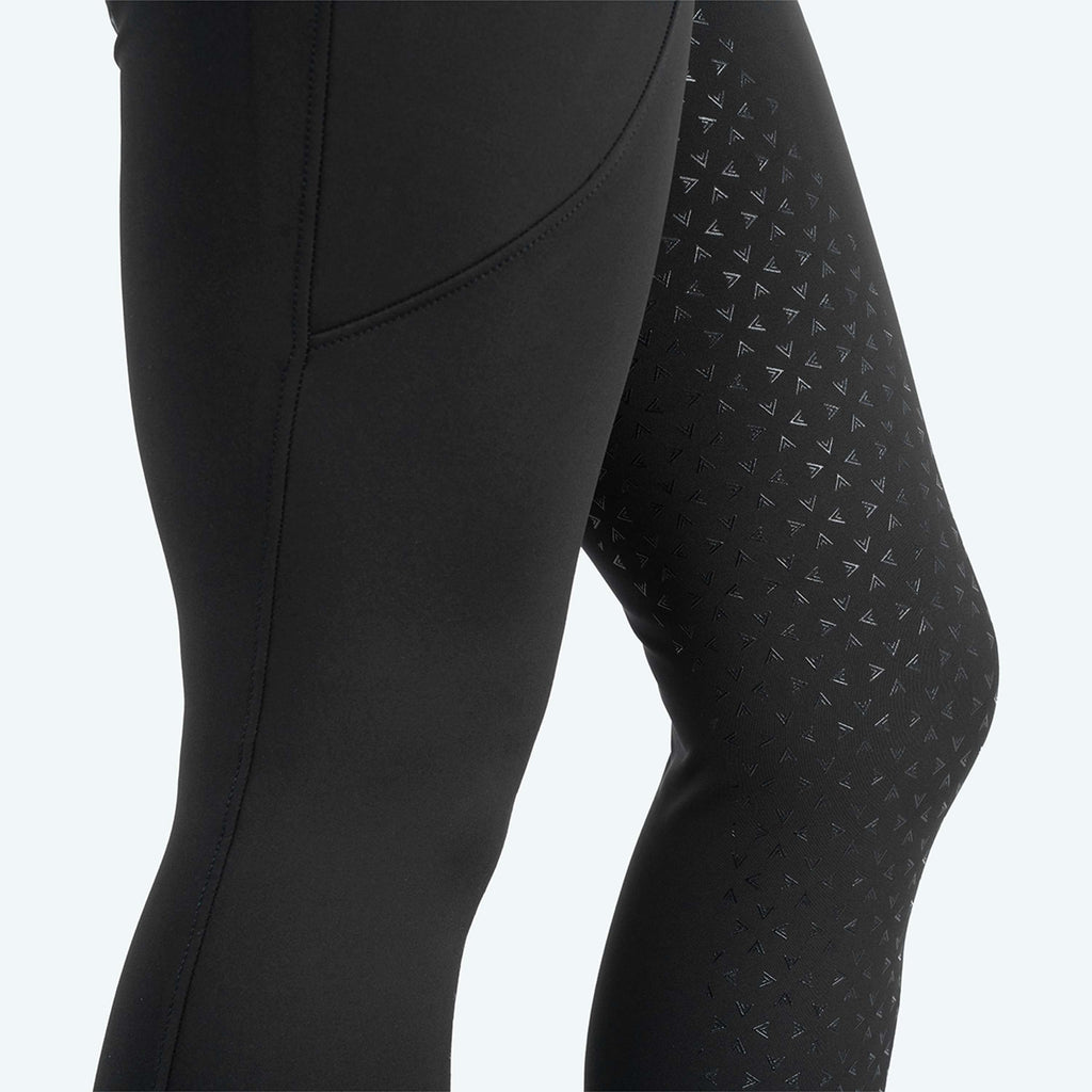 Elvera Equestrian Riding Legging Motion Solid Black