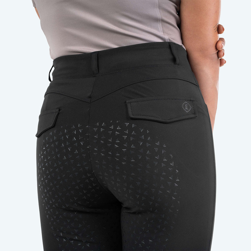 Elvera Equestrian Riding Legging Motion Solid Black
