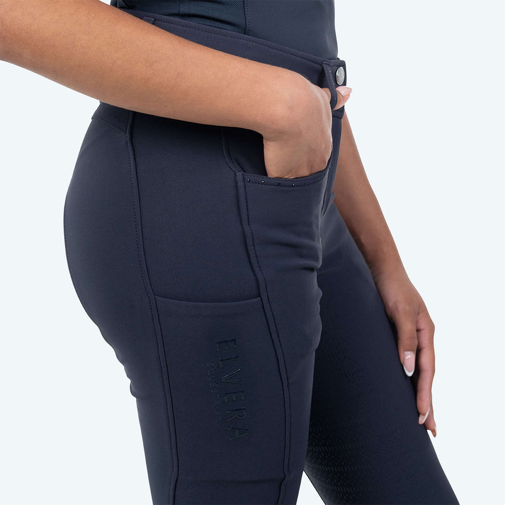 Elvera Equestrian Breeches Performance Bling Kings Navy