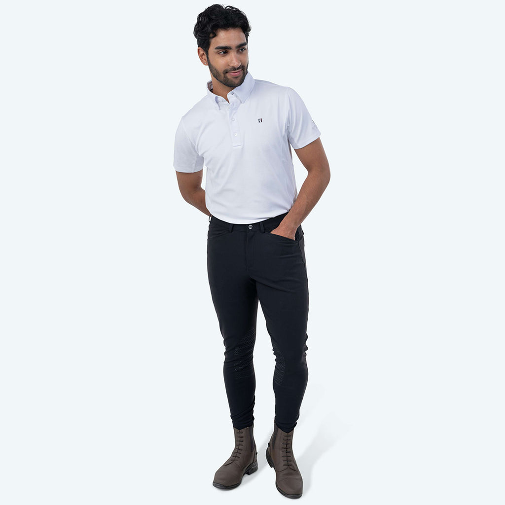 Elvera Equestrian Breeches Dual Core Pro Half Seat Men Black