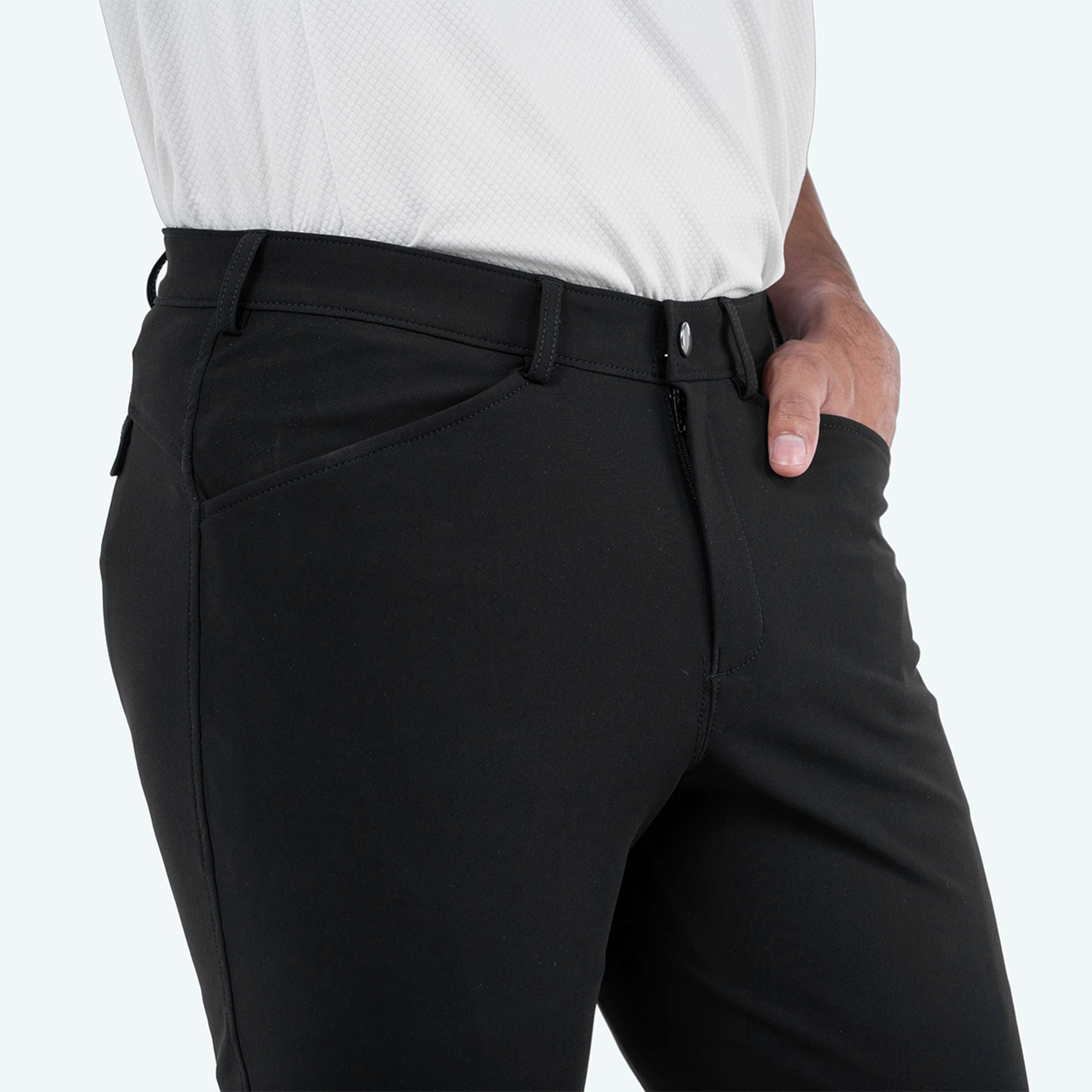 Elvera Equestrian Breeches Dual Core Pro Half Seat Men Black
