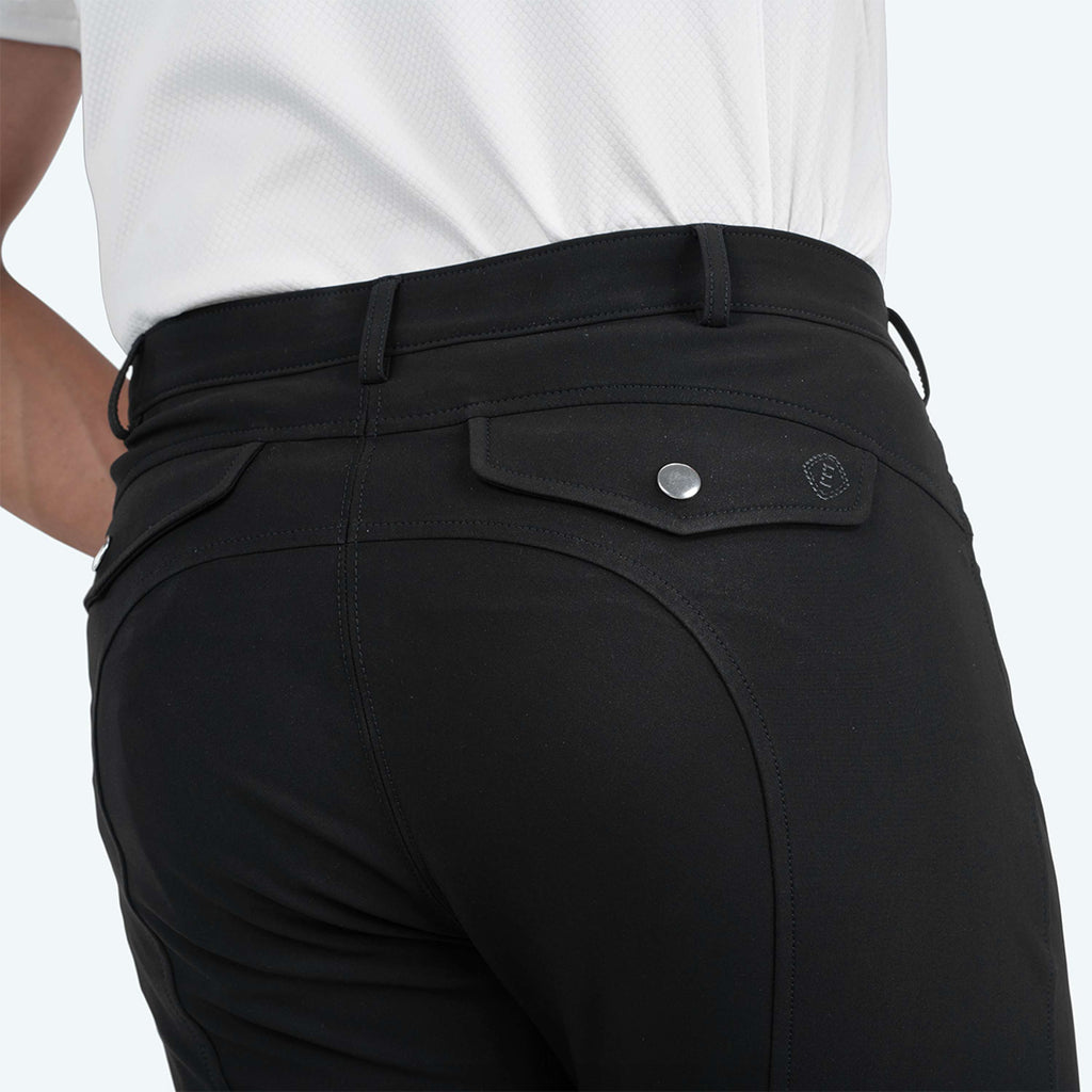 Elvera Equestrian Breeches Dual Core Pro Half Seat Men Black