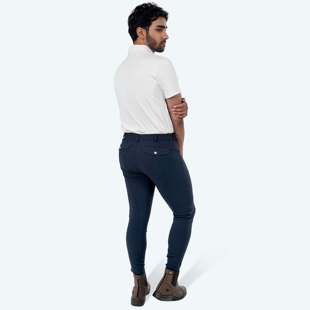 Elvera Equestrian Breeches Dual Core Pro Half Seat Men Salute