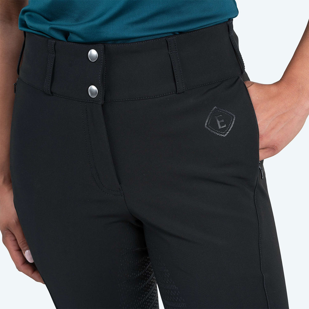Elvera Equestrian Breeches Dual Core Pro Black