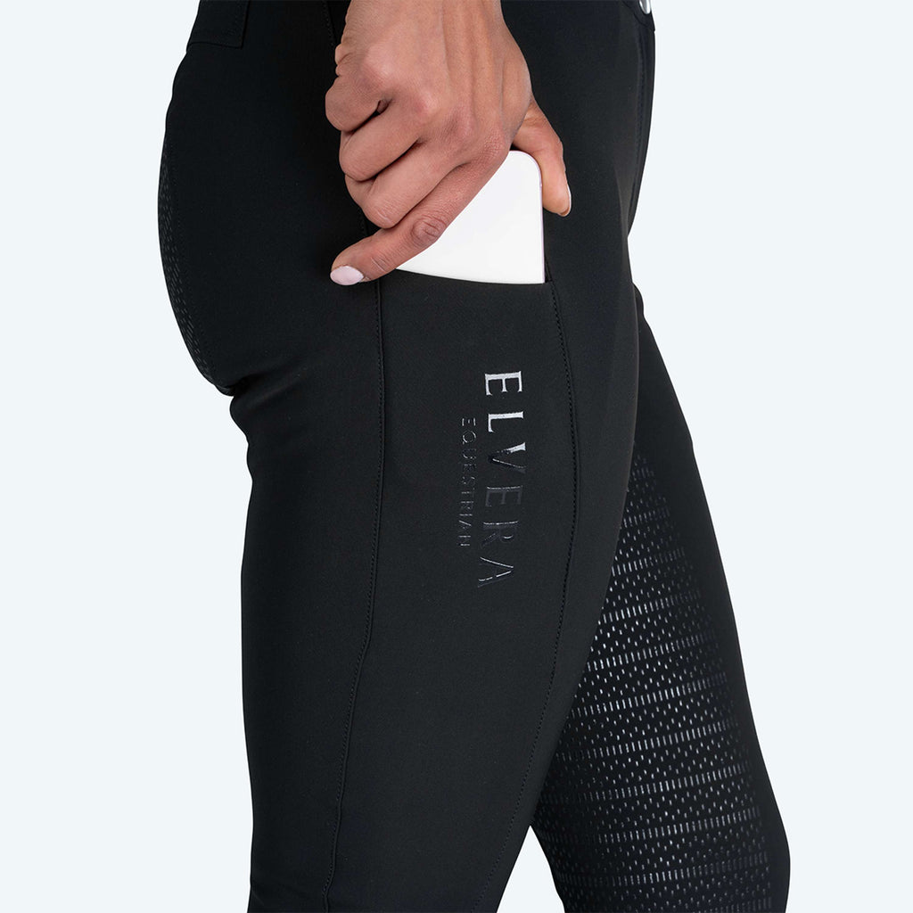 Elvera Equestrian Breeches Dual Core Pro Black