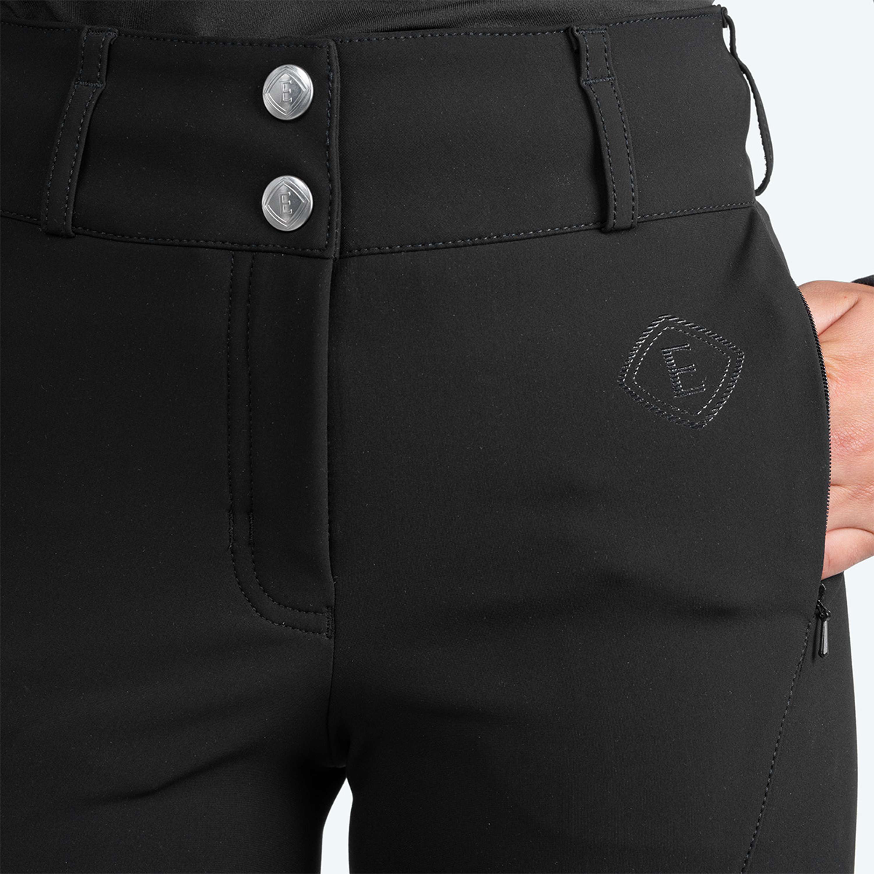 Elvera Equestrian Breeches Dual Core Pro Half Seat Black