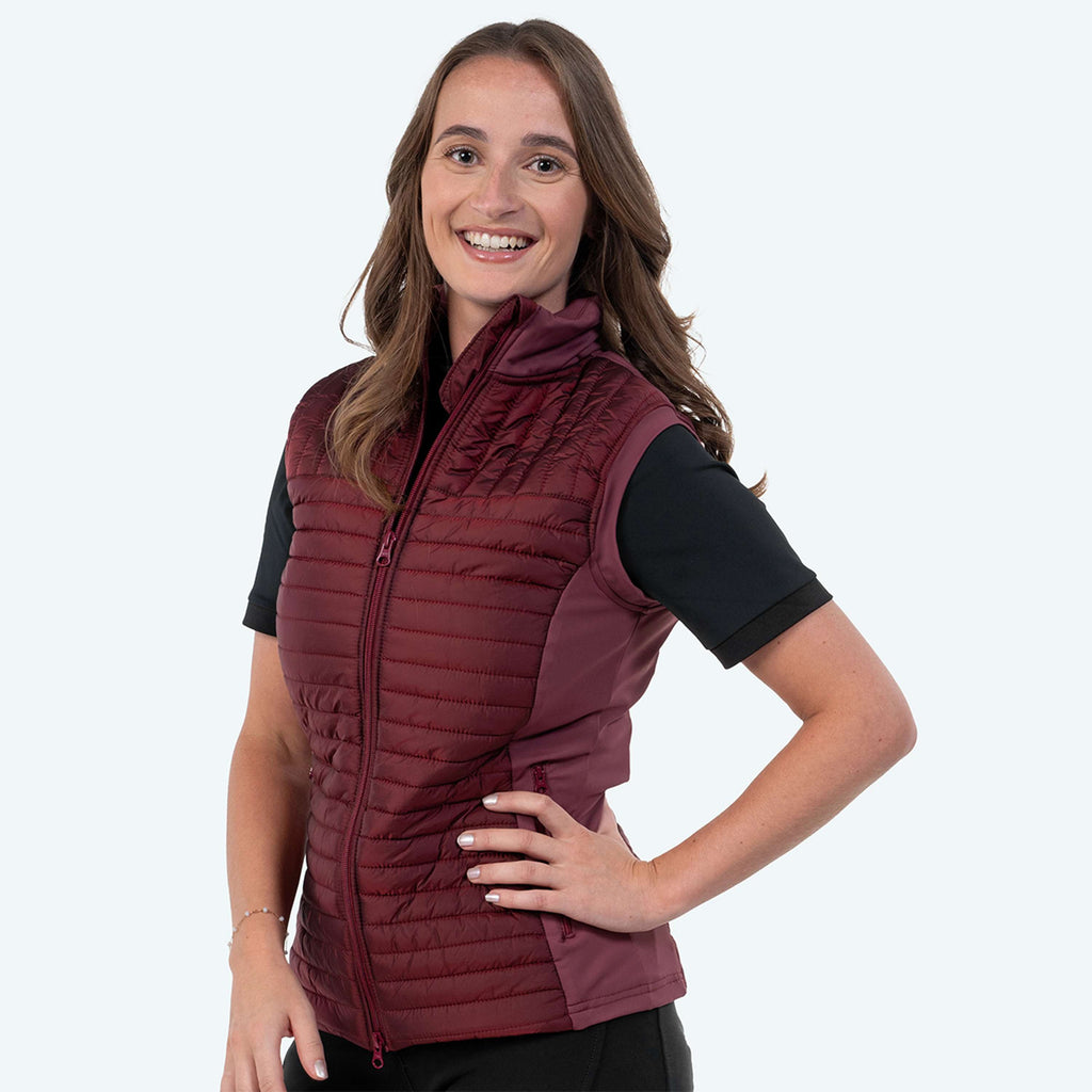 Elvera Equestrian Bodywarmer EEBaroness Metalic Burgundy