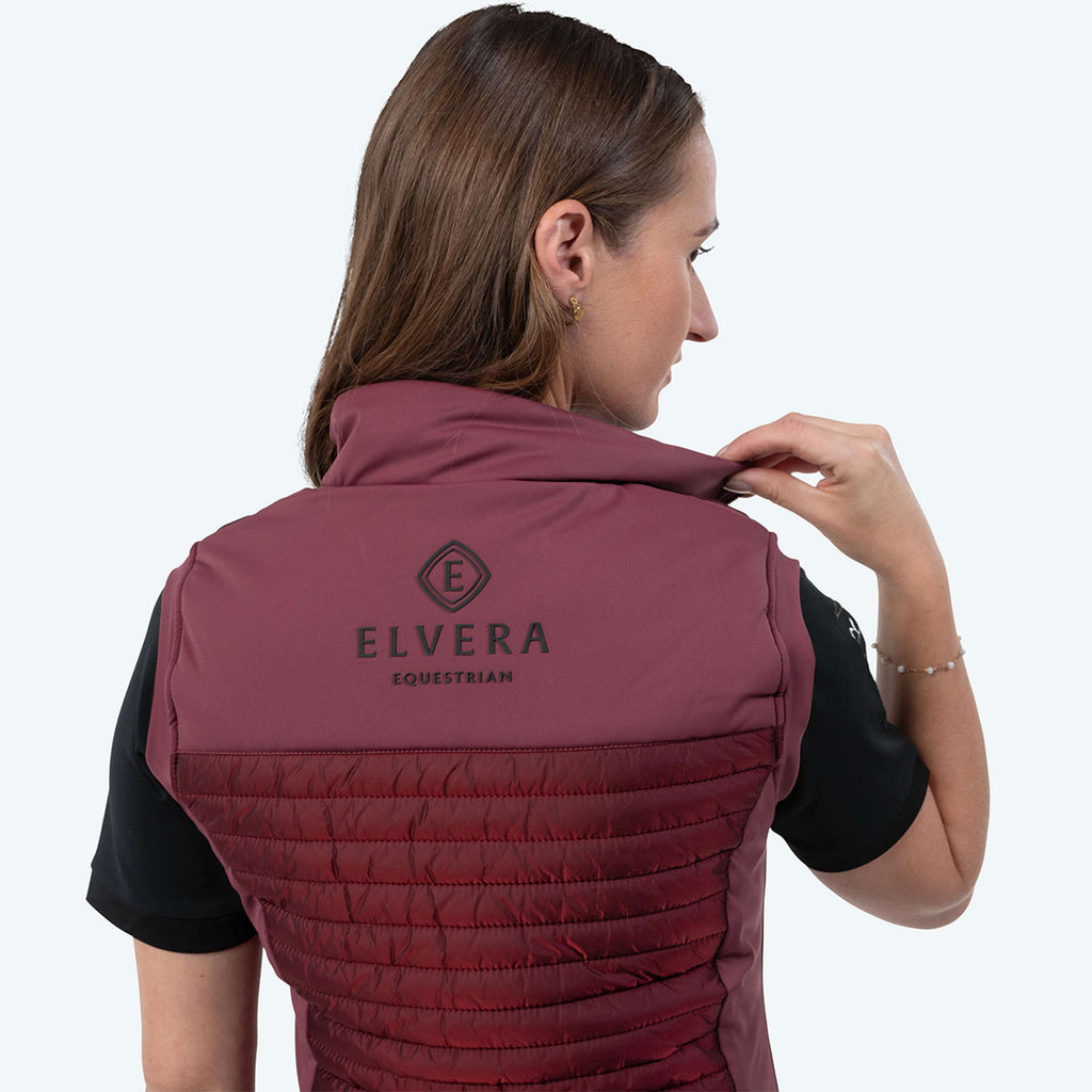 Elvera Equestrian Bodywarmer EEBaroness Metalic Burgundy