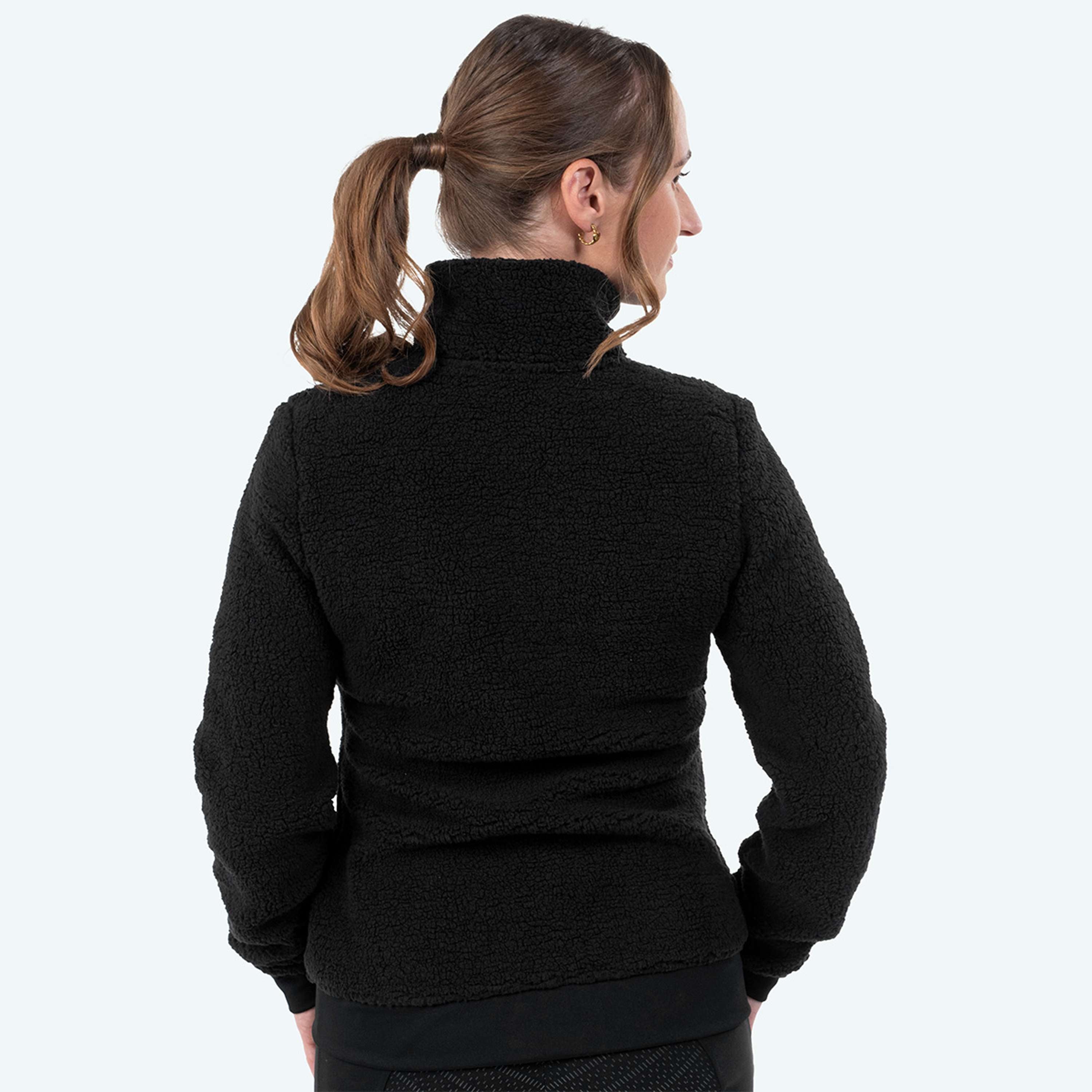 Elvera Equestrian Fleece Vest EEDaphne Black