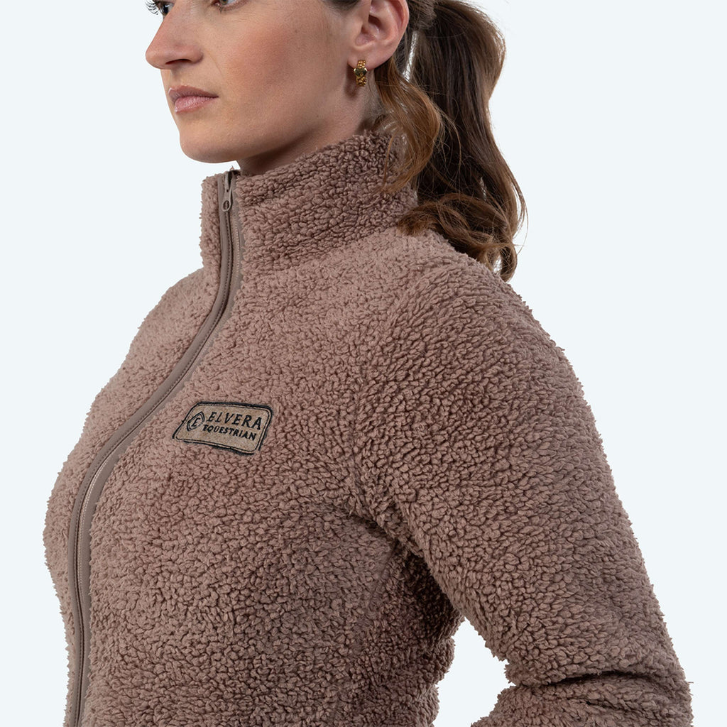 Elvera Equestrian Fleece Vest EEDaphne Taupe