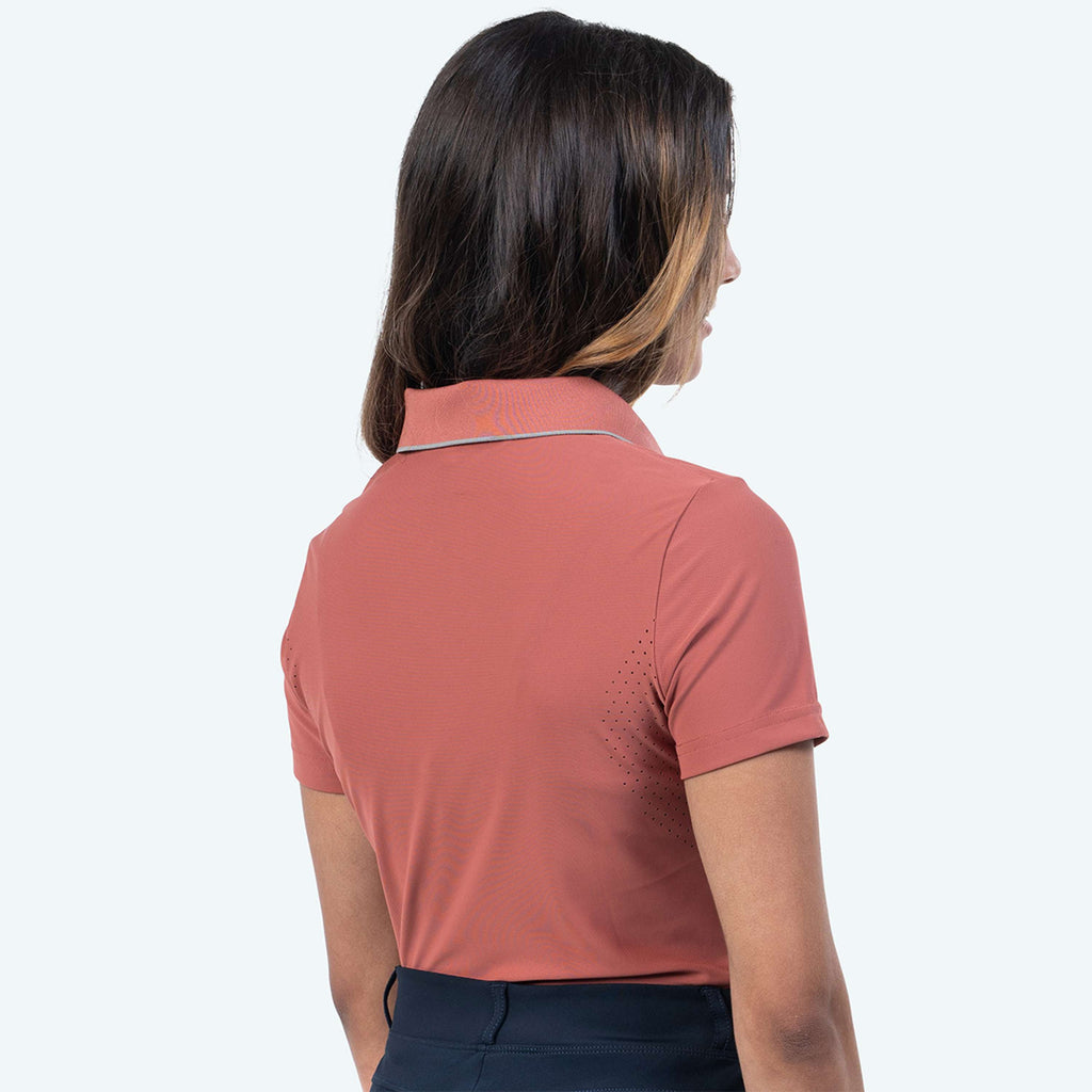 Elvera Equestrian Poloshirt EEKitty Marsala/Grey
