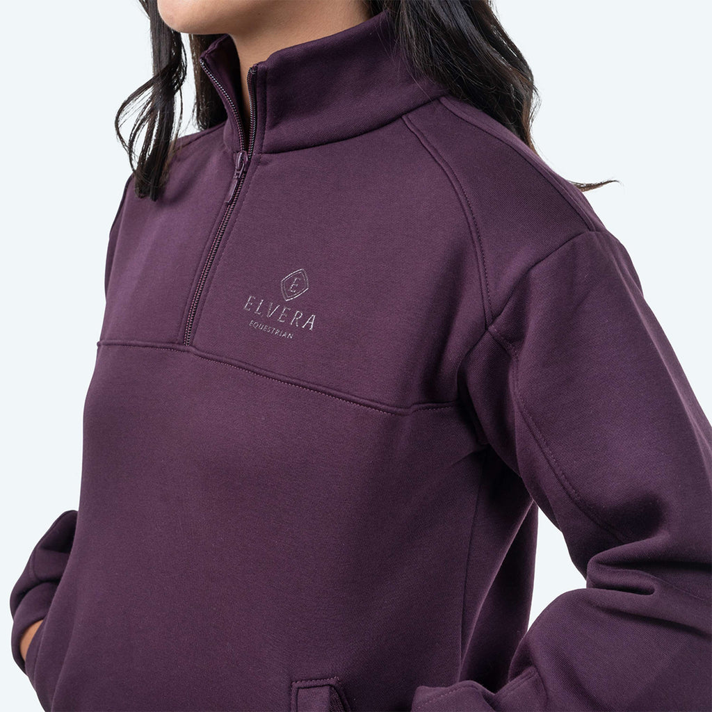 Elvera Equestrian Sweater EEHazardstory Plum