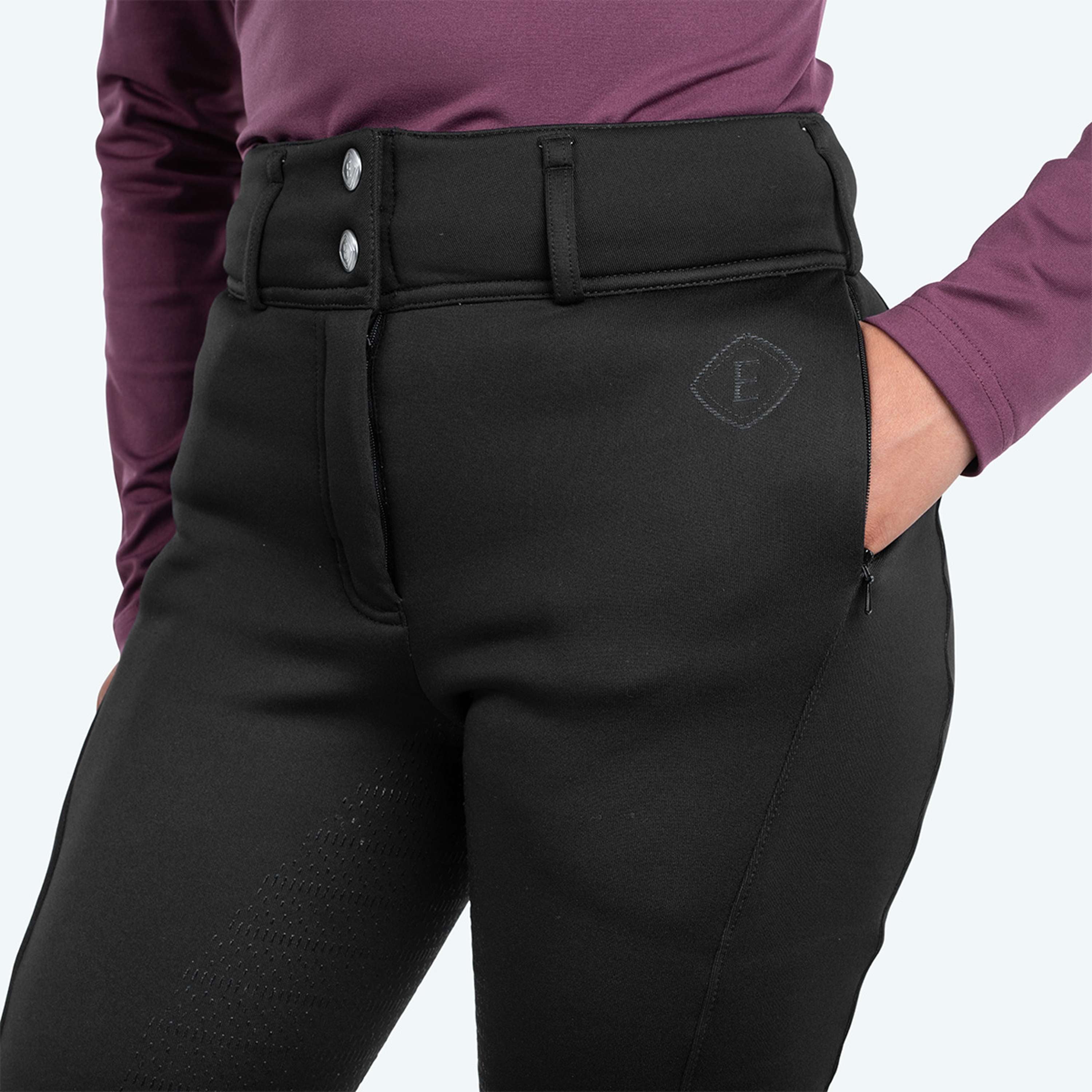 Elvera Equestrian Breeches Teddy Winter Pro Black
