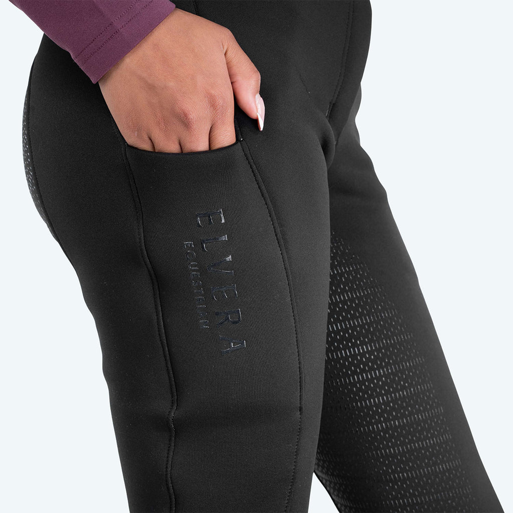 Elvera Equestrian Breeches Teddy Winter Pro Black