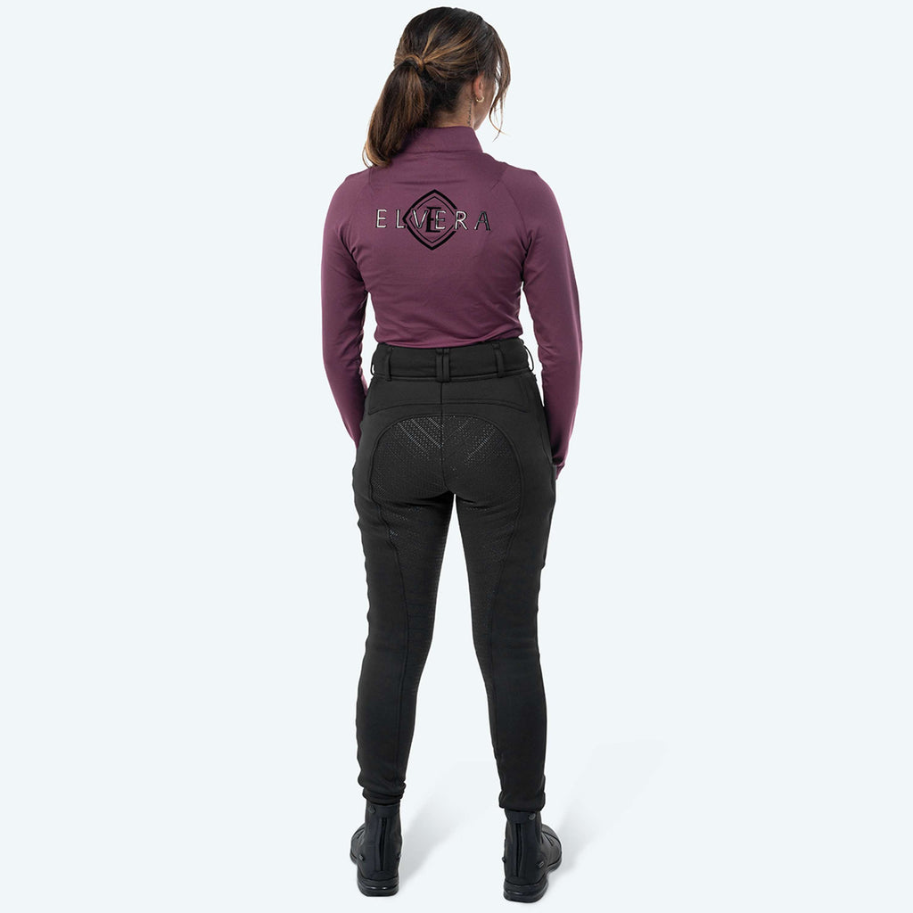 Elvera Equestrian Breeches Teddy Winter Pro Black