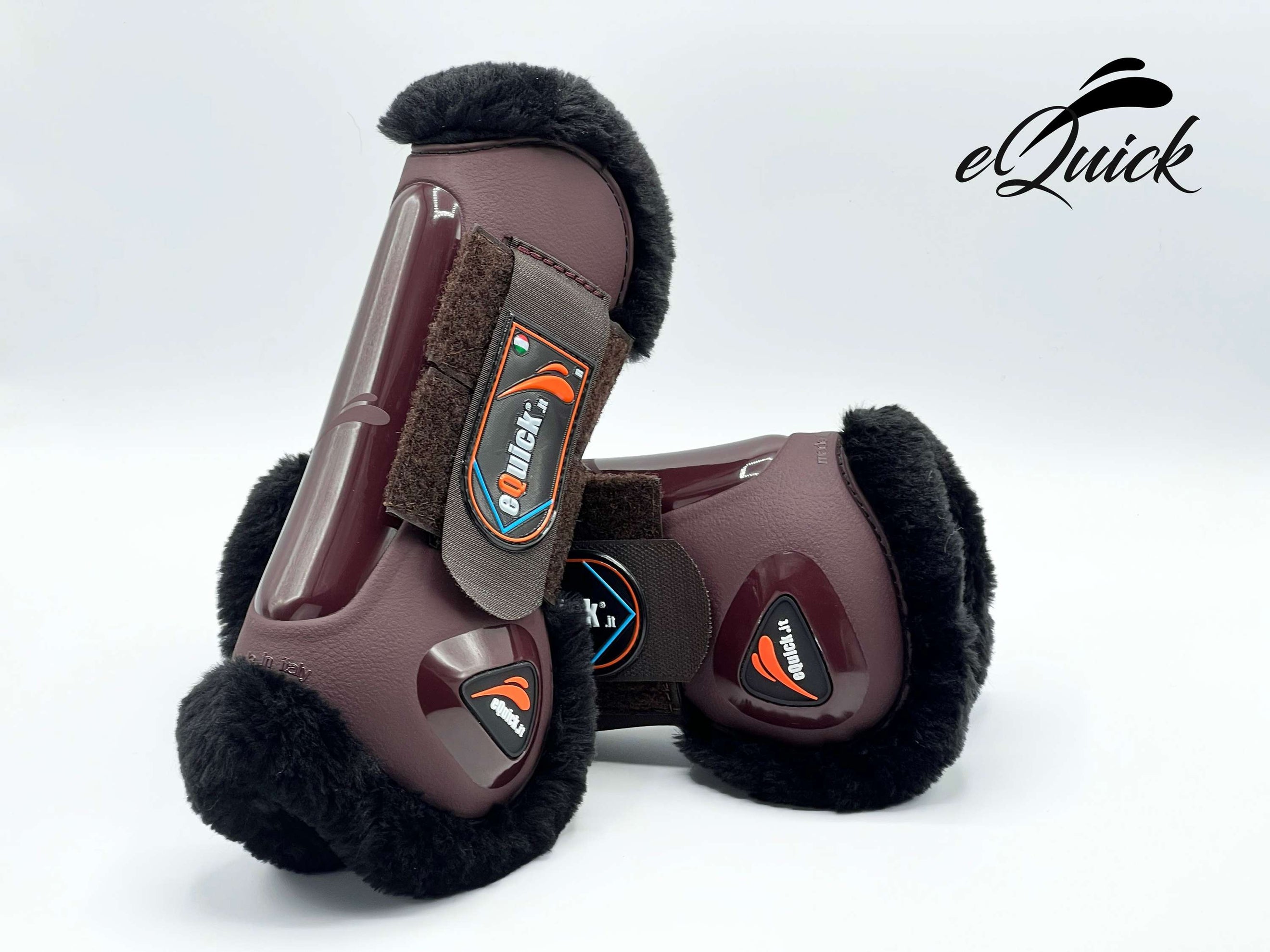 eQuick Tendon Boots eLight Velcro Panther Brown